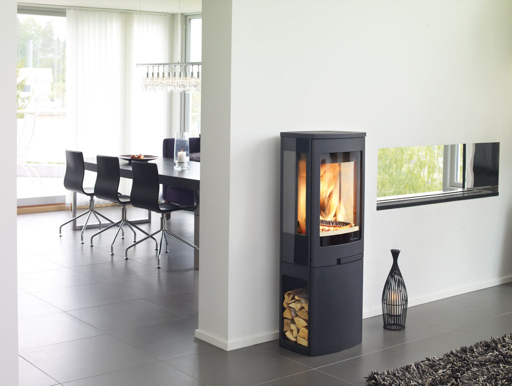 Poêle à bois 3 vitres feu