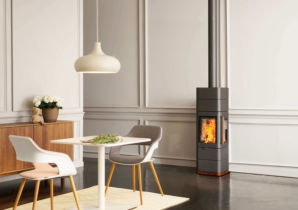 Poêle à bois 3 vitres feu