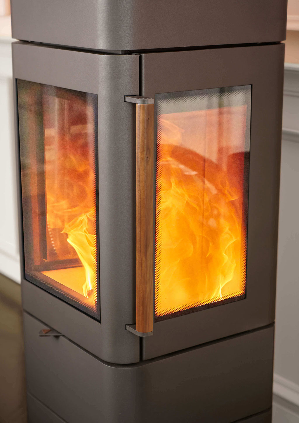 Poêle à bois 3 vitres feu