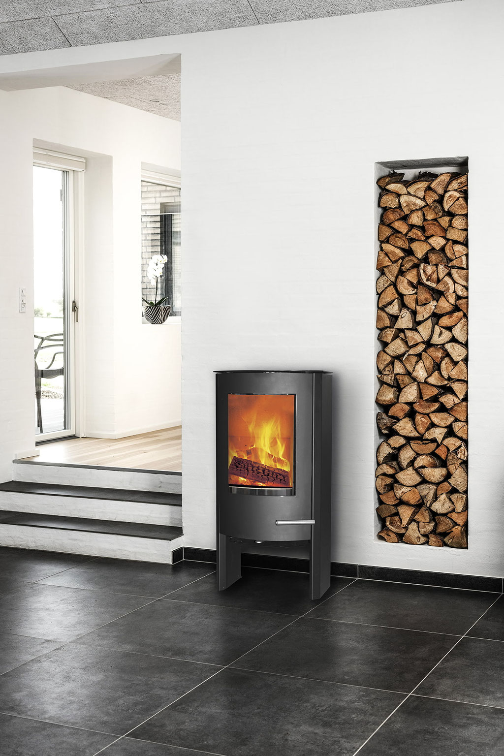 Poêle à bois feu