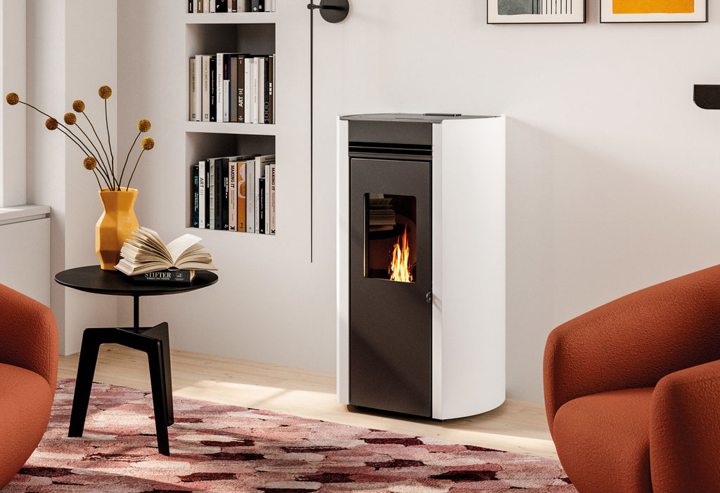 Poêle à granulés feu
