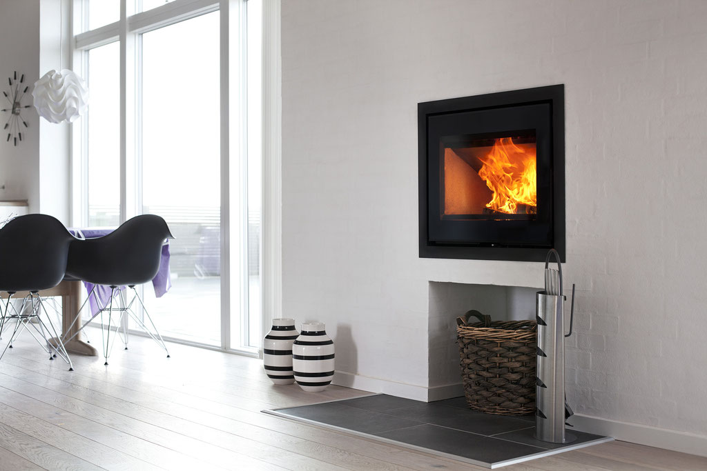 Cheminée feu bois insert