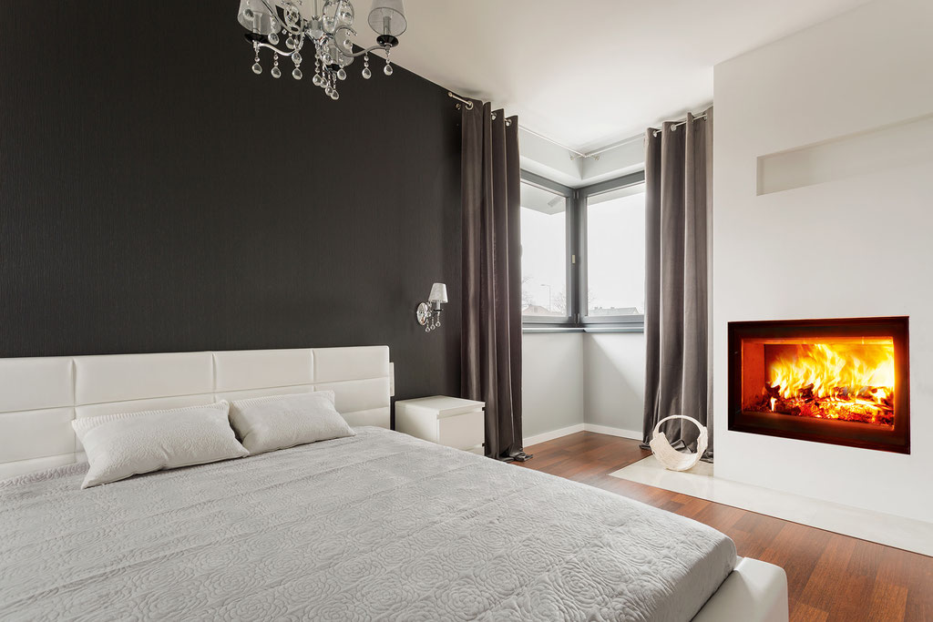 Cheminée feu bois insert