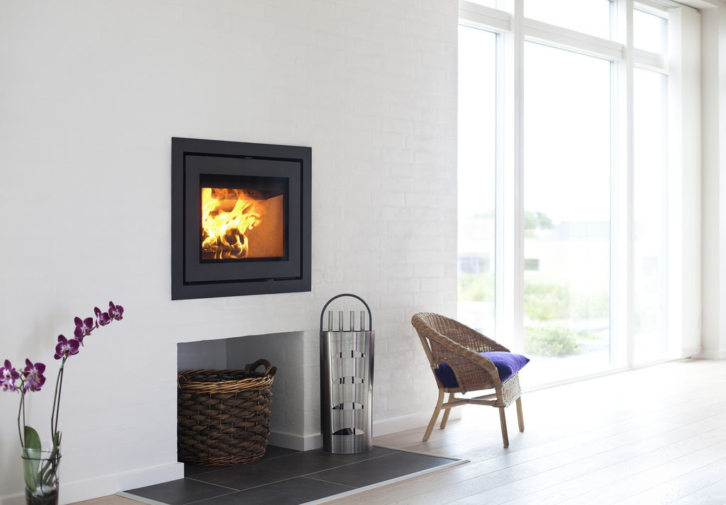 Cheminée feu bois insert