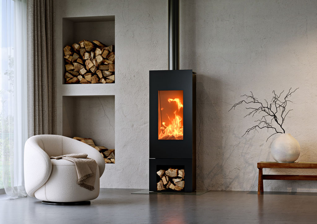 Poêle à bois feu