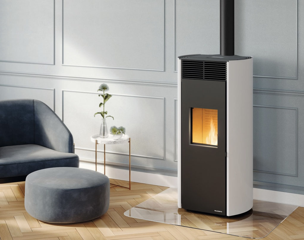 Poêle à granulés feu