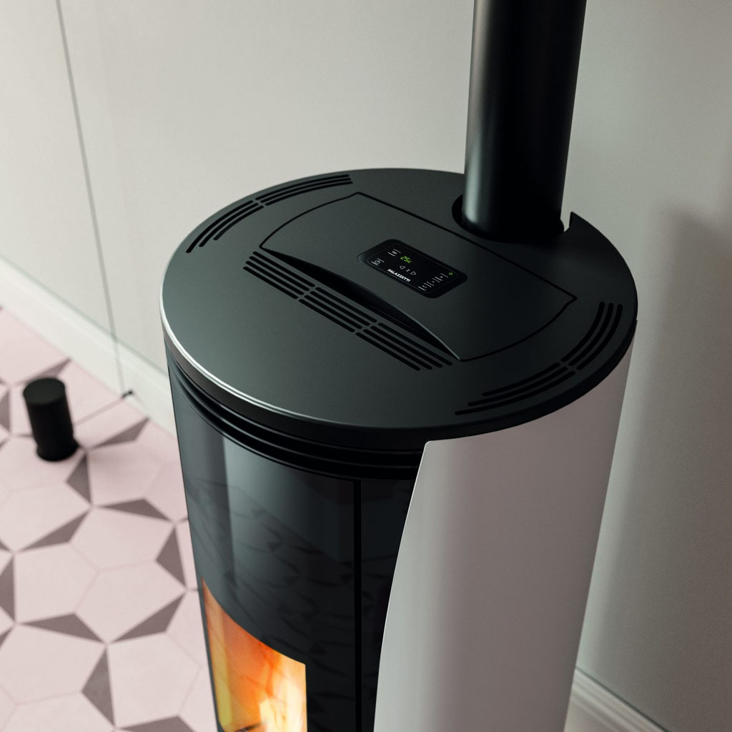 Poêle à granulés rond feu