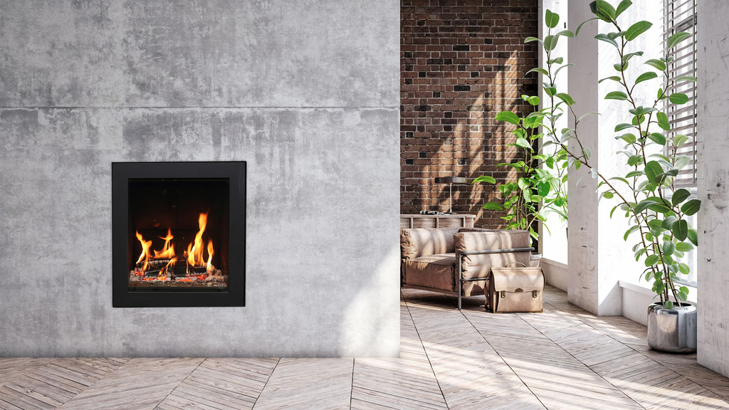 Cheminée feu bois insert