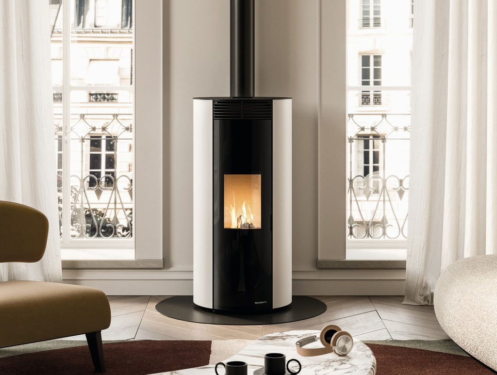 Poêle à granulés rond feu