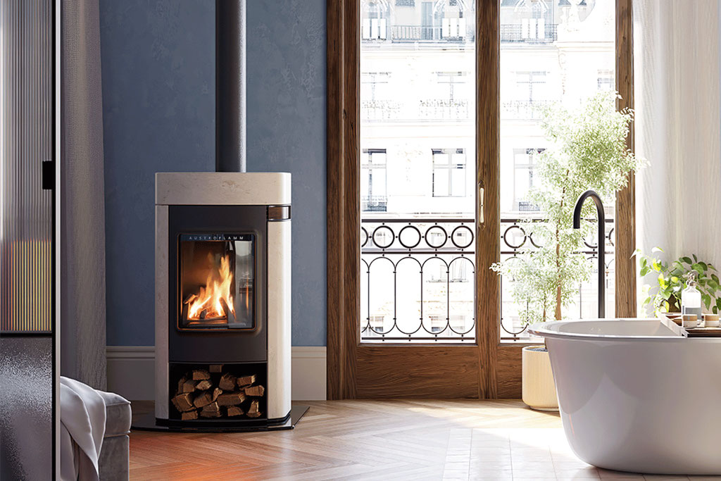 Poêle à bois feu