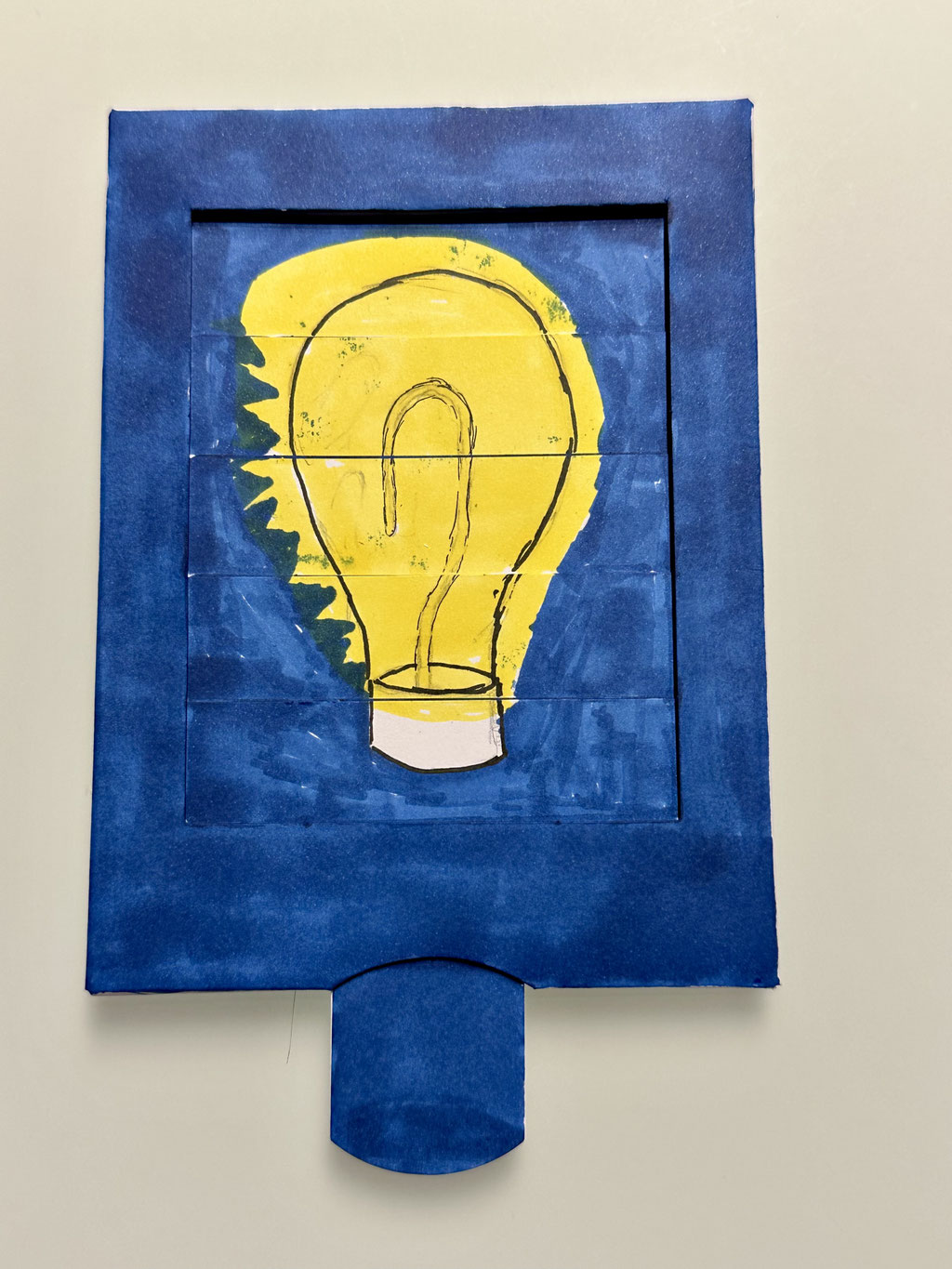Mir geht ein Licht auf! Gemalt von meinem Sohn 2024