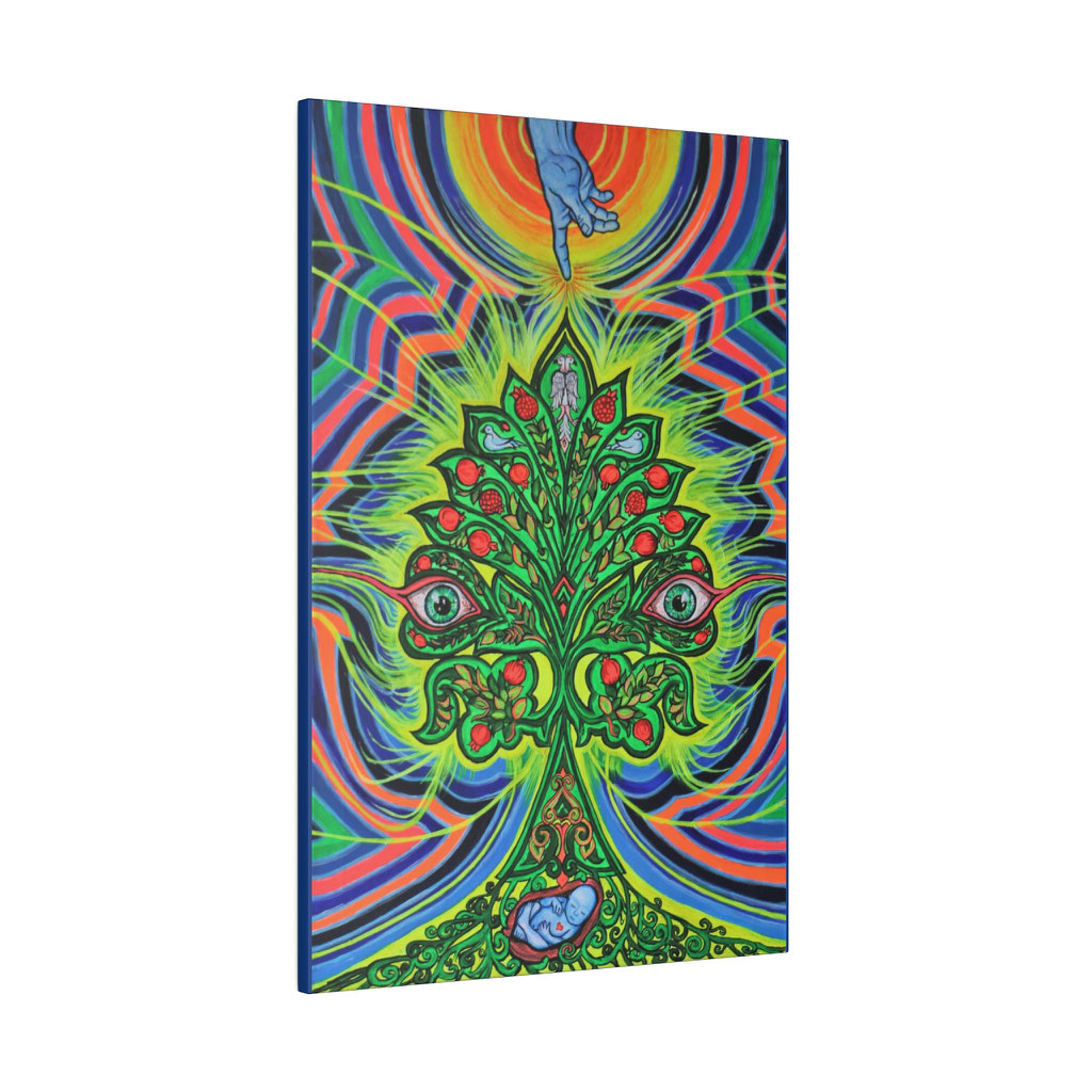 Canvas Tree of Life Art Print Visionary Colorful Surreal Wall Decor, Tree of Life Canvas, Colorful Art Canvas, High Quality Fine Art Print 