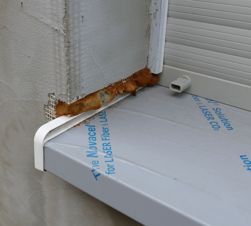 falsch ausgeführter Fensterbankanschluss