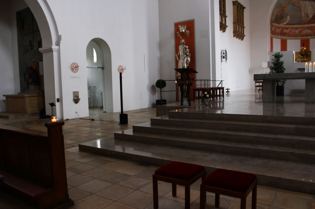 ... Setup in einer sehr großen Kirche in Nürnberg.