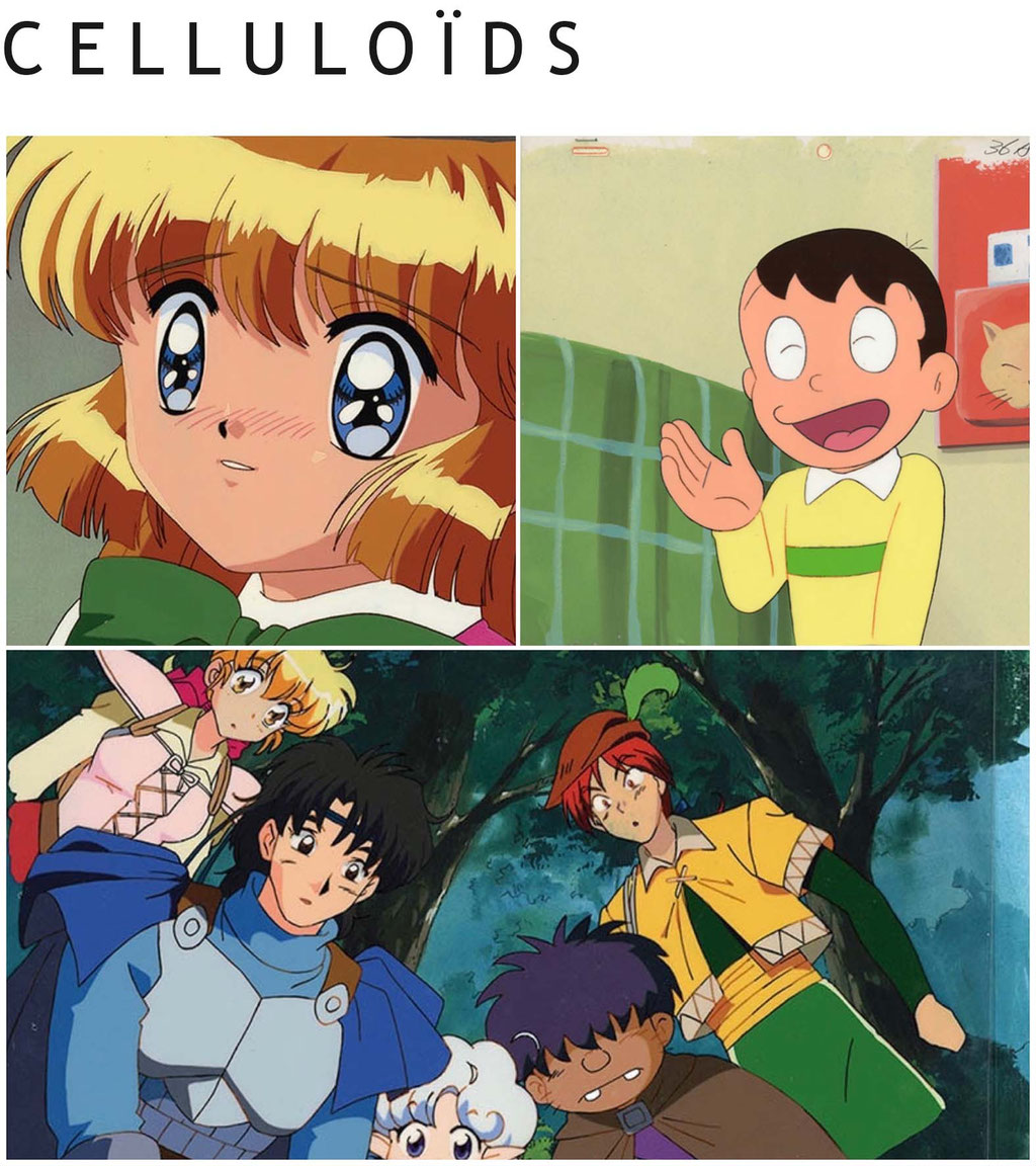 cellulo, ou celluloïd (セル画, seruga en japonais, cel en anglais) est une feuille transparente d'acétate de cellulose sur laquelle on peint à la main les éléments en mouvement d'un dessin animé effectué en animation traditionnelle