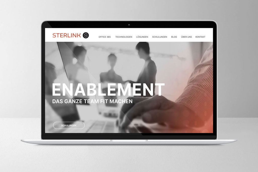 Webdesign und UI Design für das IT Consulting Unternehmen STERLINK