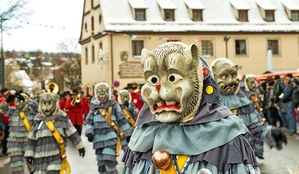 Die Hauptfigur der Zwiefalter Fasnet ist der Klosterrälle