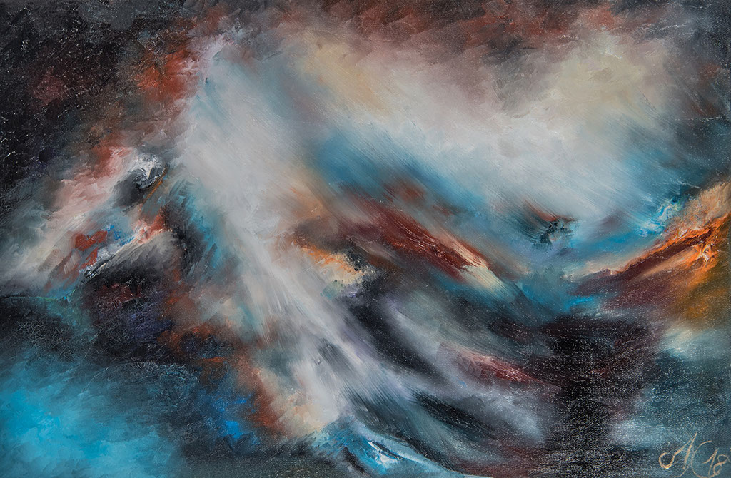 Spirit 1, 40 x 60 cm ,Öl auf Leinwand, 2018