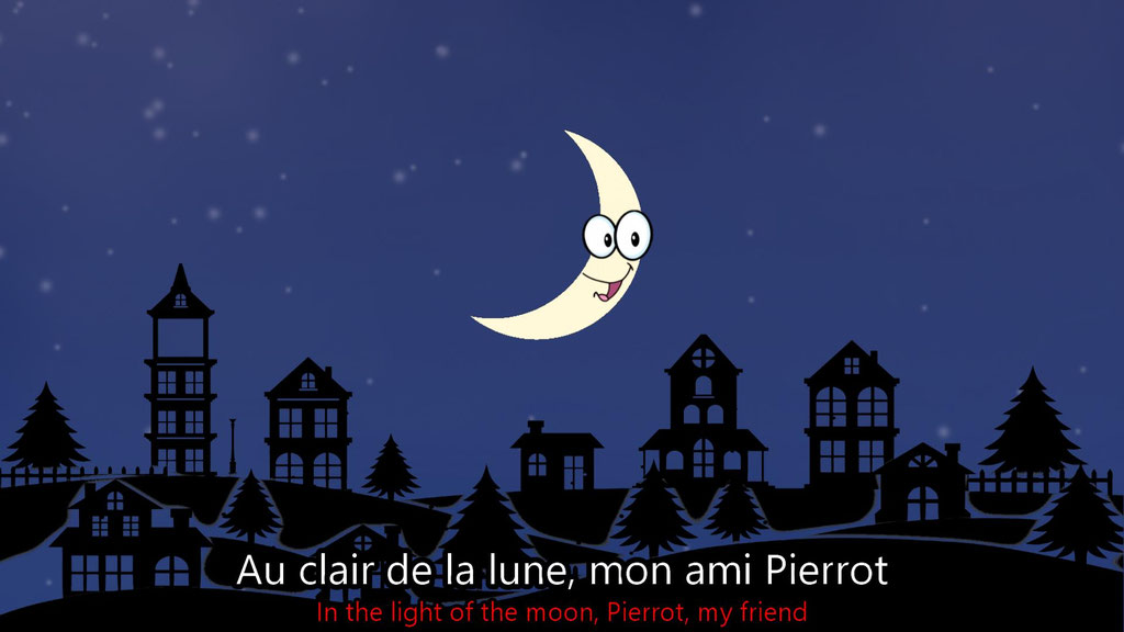 Au Clair de la Lune French Song