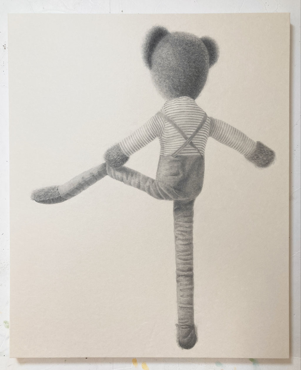 Sweet Bear / くまちゃん　Pencil, oil on paper, panel　652×530mm（F15）2024
