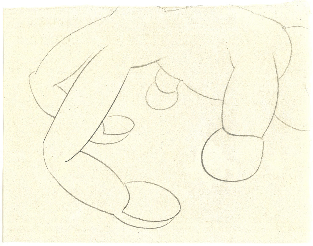 Exercise / エクササイズ    Pencil on Paper / 紙に鉛筆　235×312mm　2025