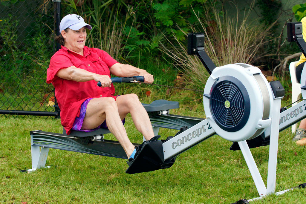 We started by teaching the stroke on an erg.