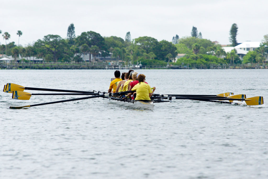 Returning after a 2 Kilometer row