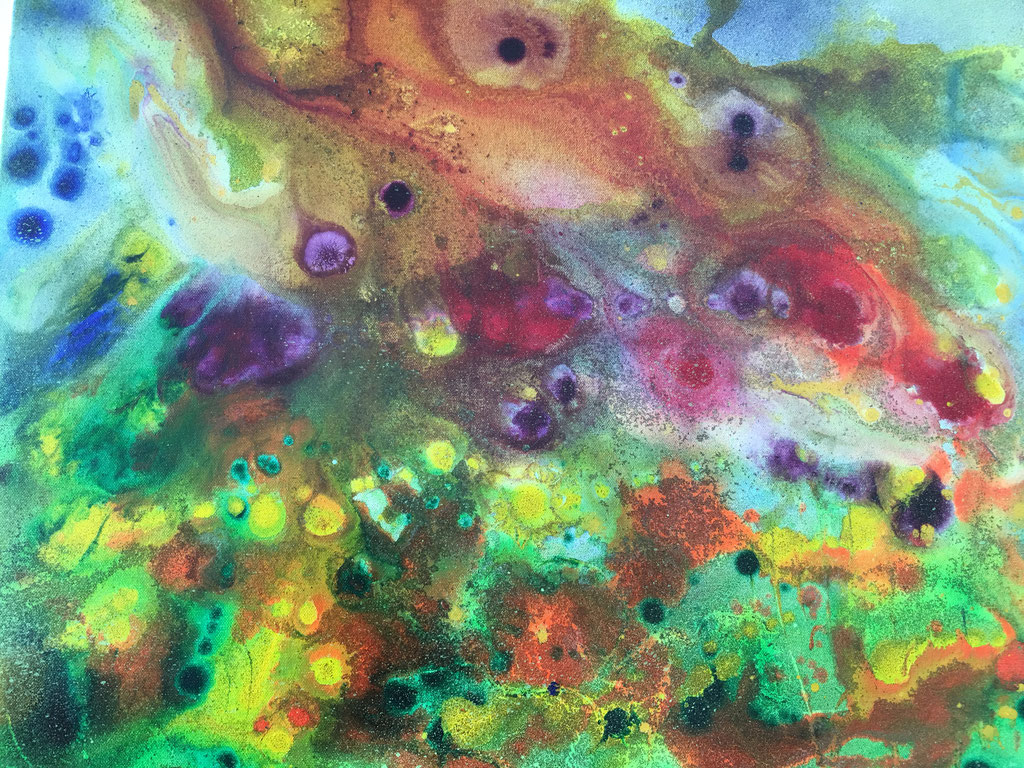 Peinture acrylique sur toile, 70cmx50cm