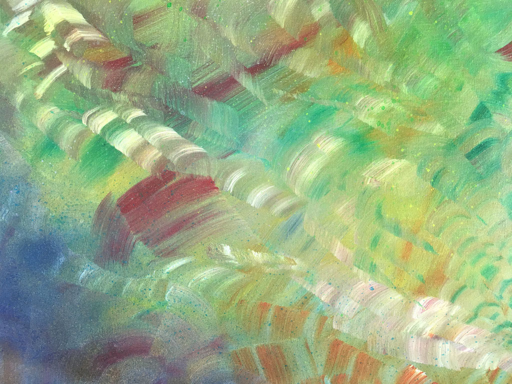 Peinture acrylique sur toile, 65cmx50cm