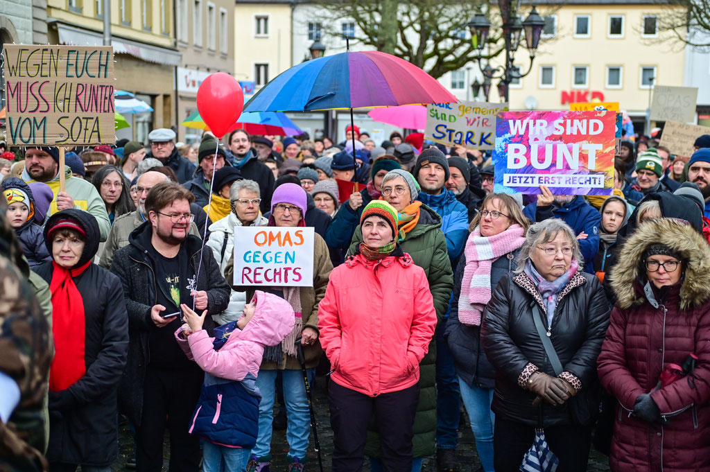 Demo gegen Rechts in Wunsiedel, 4. Februar 2024