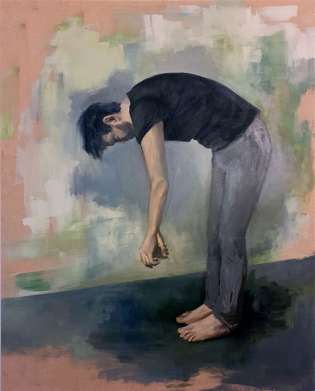Hanging out, 125 x 100 cm, Acryl auf Leinwand, 2018 /Privatbesitz/