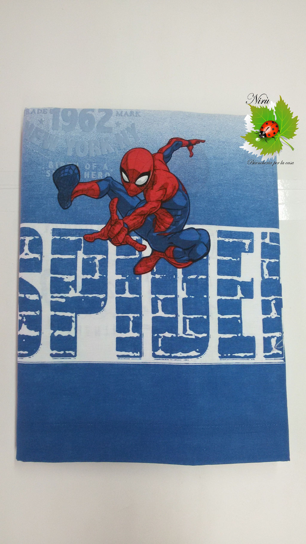 Completo lenzuola Spiderman-Marvel per letto singolo una piazza. A877