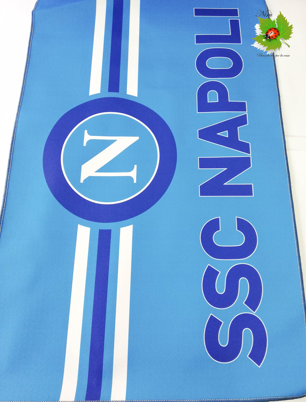 Tappeto S.S.C Napoli antiscivolo 80x110 cm. B481