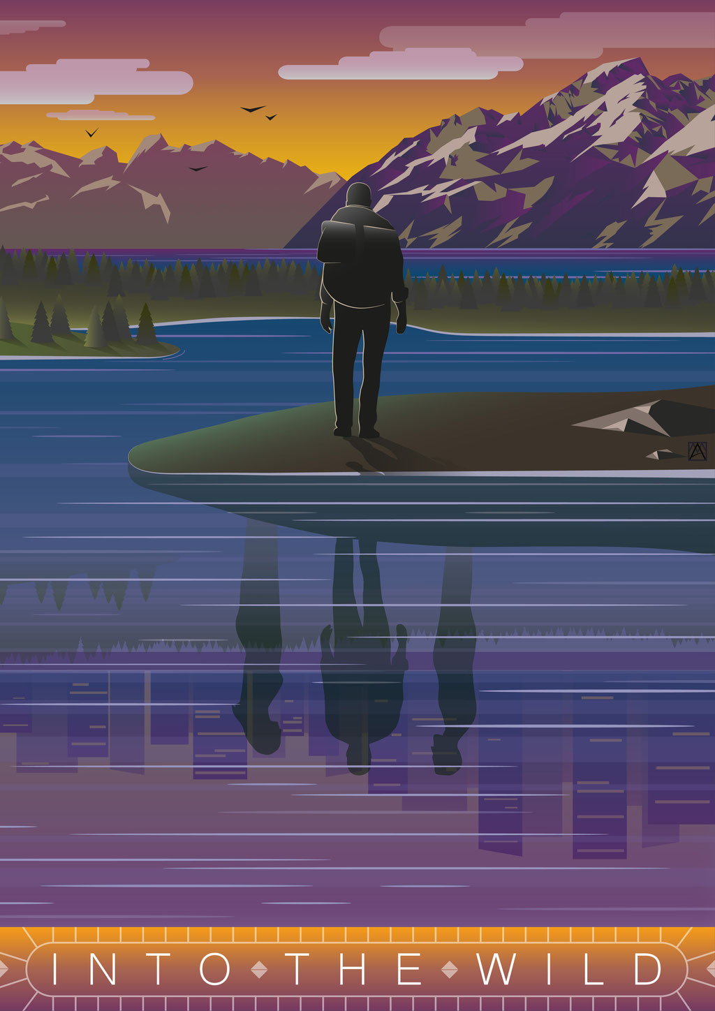  2017, Illustration zu "Into the wild" von Jon Krakauer, digitale Darstellung; Participant of CGTrader Digital Art Competition - https://www.cgtrader.com