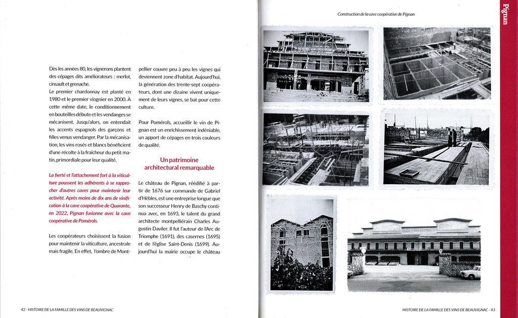 Les vins de Beauvignac histoire des coopératives Marianne Olive biographe 