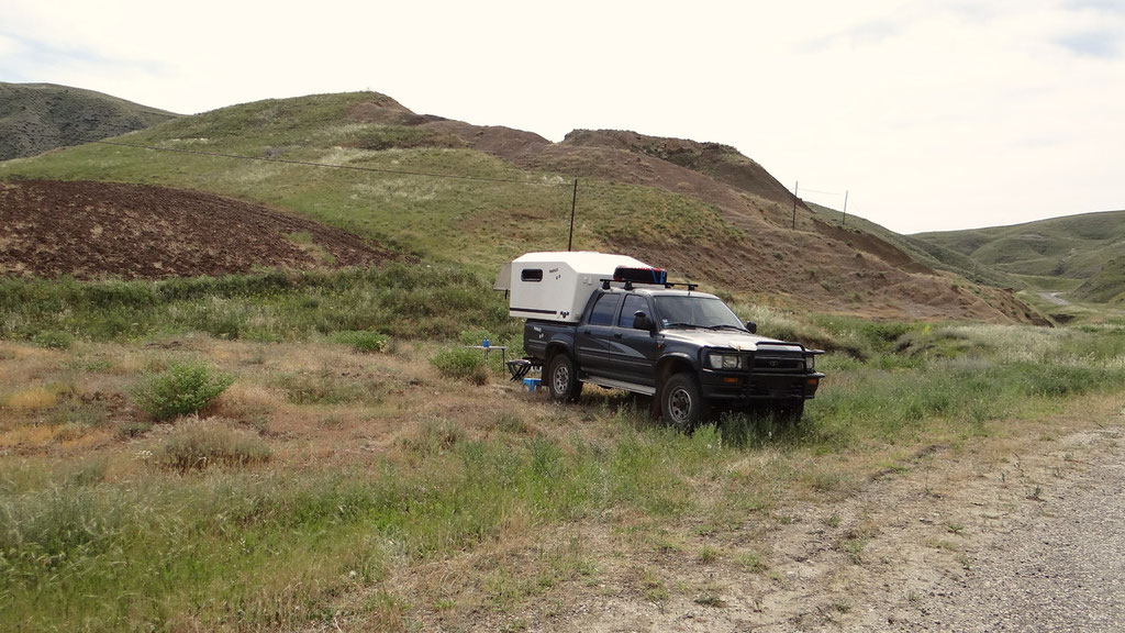 bivouac sur l'ancienne route