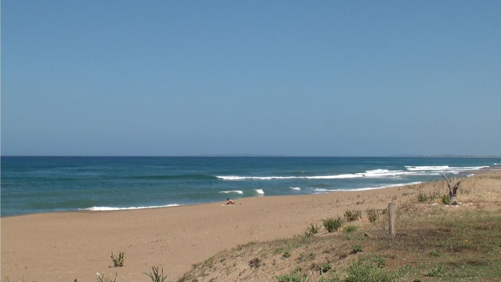 la mer près du bivouac 