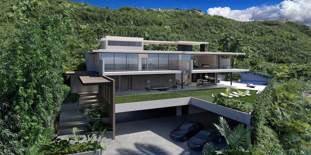 Oahu, Hawaii - Developer: Crema Builders, Honolulu. Architect: James McPeak, Honolulu. Interior Design: Cesar Giraldo Design, Los Angeles. 