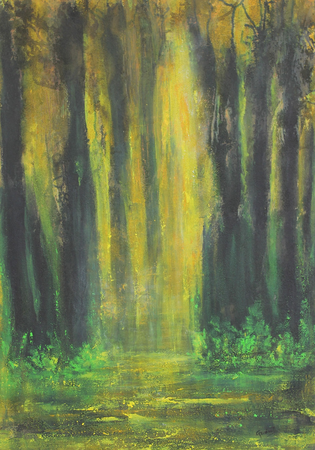 Elfenwald | Acrylmischtechnik | 100cm x 70cm