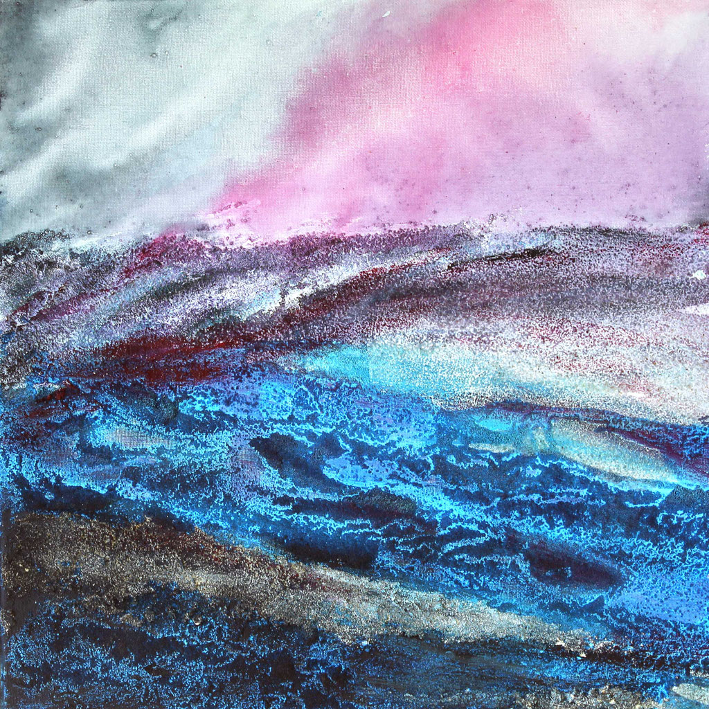 Sturm | Acrylmischtechnik | 40cm x 40cm | gerahmt    verkauft