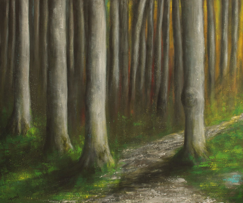 Buchenwald | Acrylmischtechnik | 100cm x 120cm