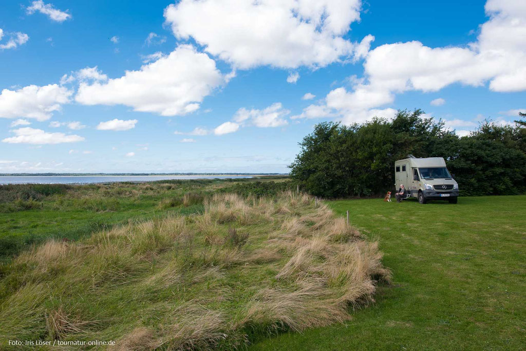 Stellplatz an der Küste