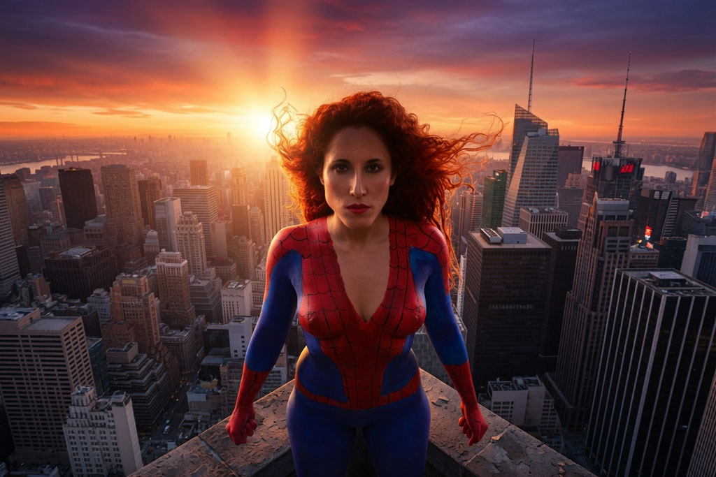 bodypaint spidergirl, spidergirl, bodypaint madrid