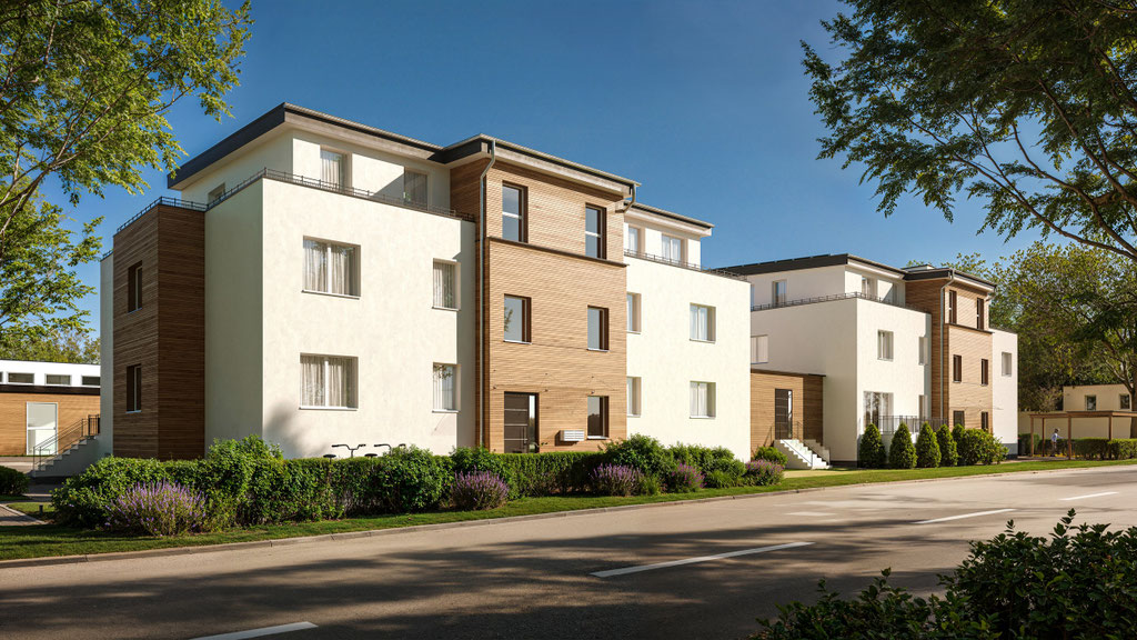  photorealistic residential complex visualization for developer Germany - Dionis Studio