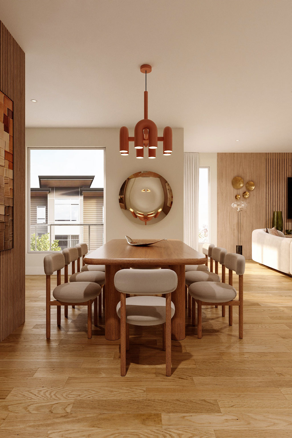 luxury kitchen interior architectural visualization with natural lighting - Dionis Studio