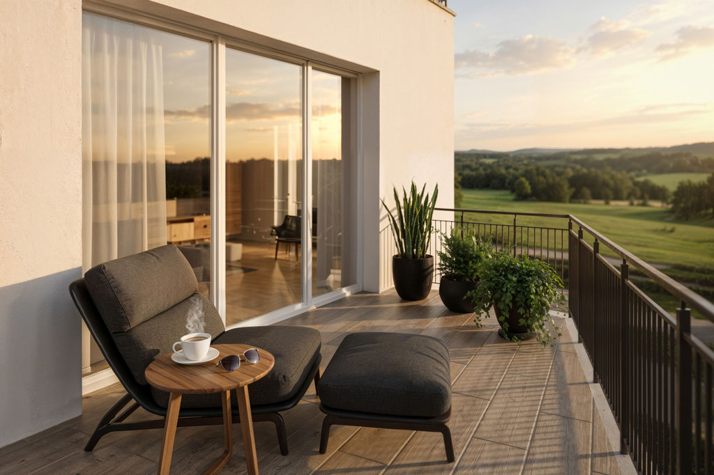  modern housing project architectural visualization with natural daylight - Dionis Studio