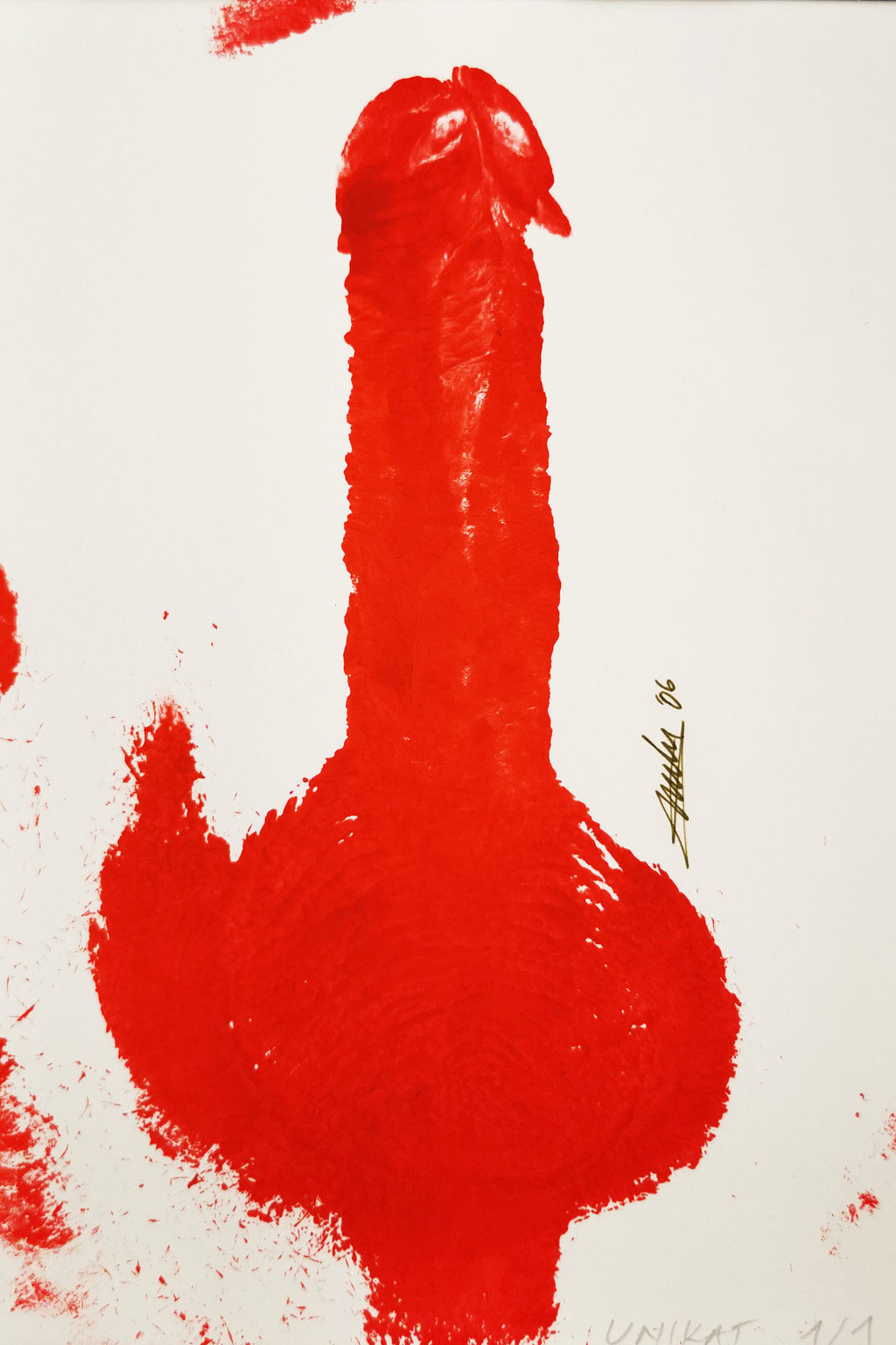 ARTwork: Andreas Ender, Genitalabdruck - UNIKAT, 20x30cm (2006) | Male: je 377,00€