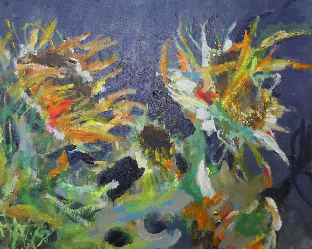 Sonnenblume 3,  40x50,  acrylic on canvas 