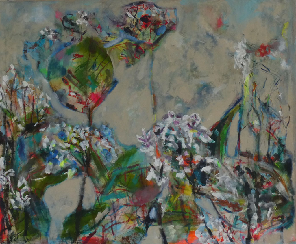 Hortensien 17,  100x120,  acrylic on canvas 