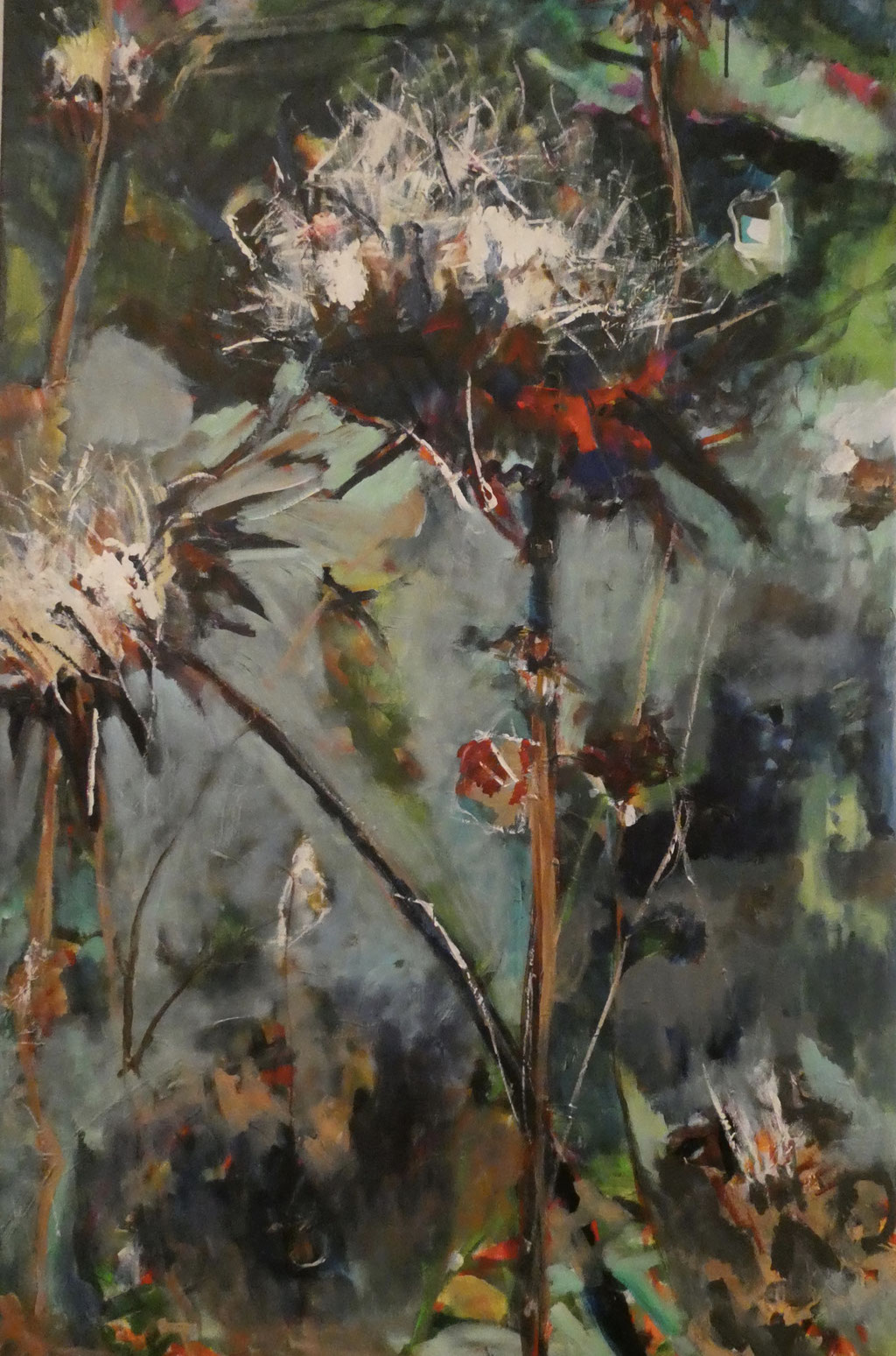 Disteln 1,  110x70,  acrylic on canvas 